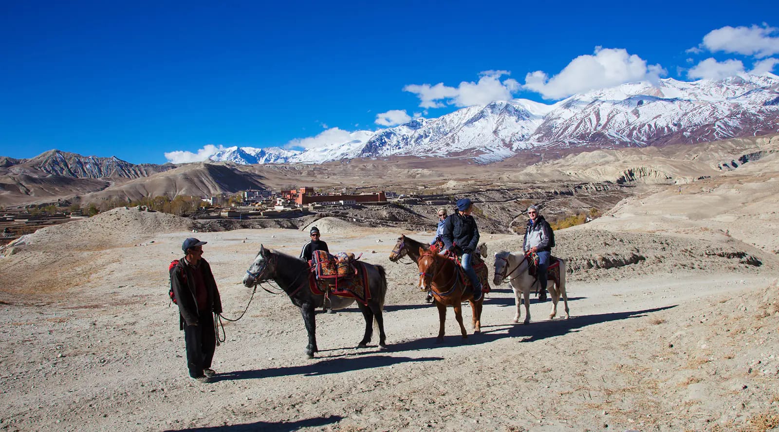 Horse back ride north of Lo Manthang